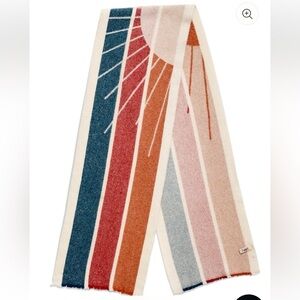 Faherty Sun And Wave Scarf - Ivory, Unisex